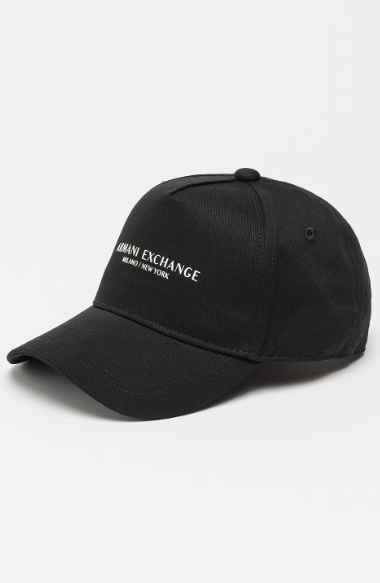 Șapcă Armani Exchange negru - față lateral