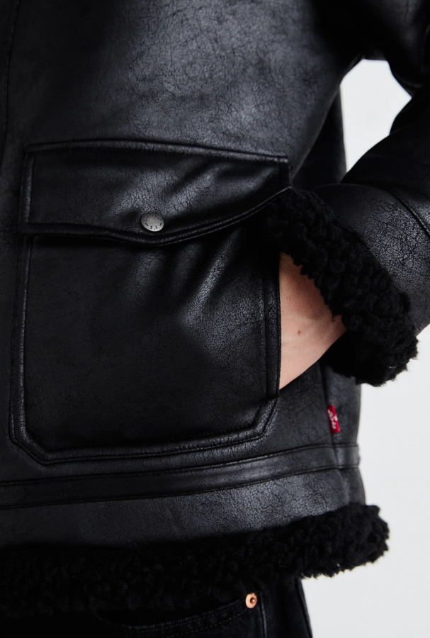 Geaca Piele Levi's - Negru